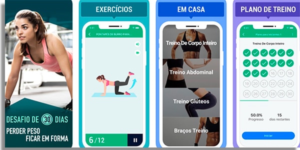 App de exercícios para emagrecer grátis